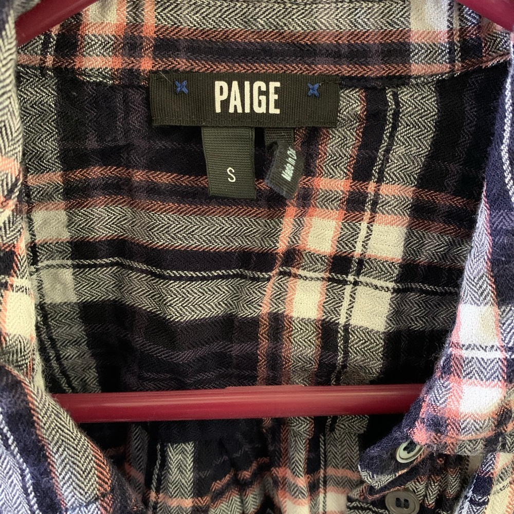 Paige plaid shirt size S